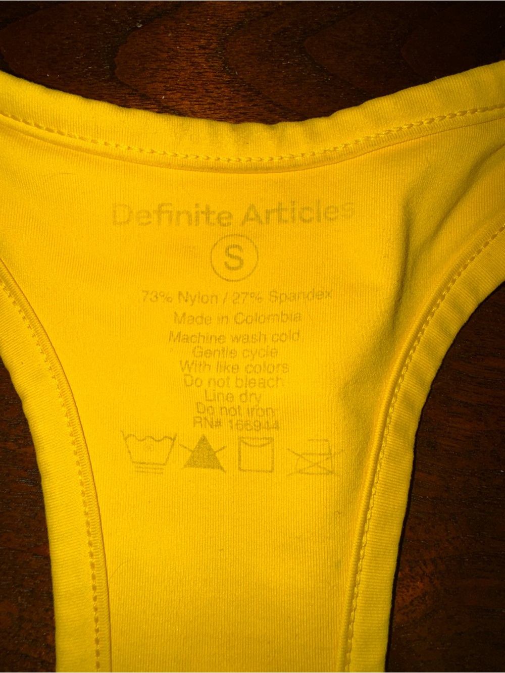 Definite Articles Racerback Sports Bra - Picture 2 of 7